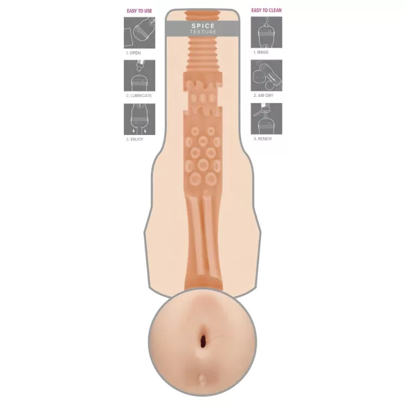 Fleshlight Eva Lovia Spice - masturbador anal masculino