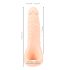 Realistixxx Doble F - dildo realista con anillo de pene (natural)