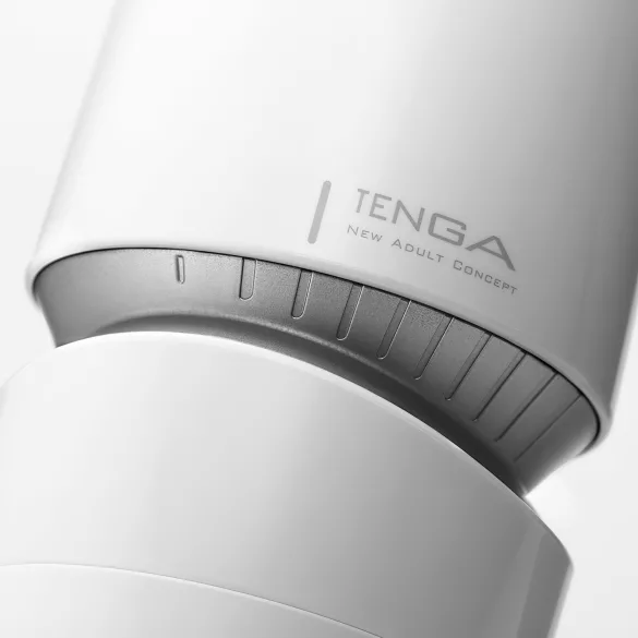 TENGA Aero - masturbador boca succión potente - silicona blanco plateado