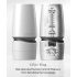 TENGA Aero - masturbador con súper succión (blanco-plata)