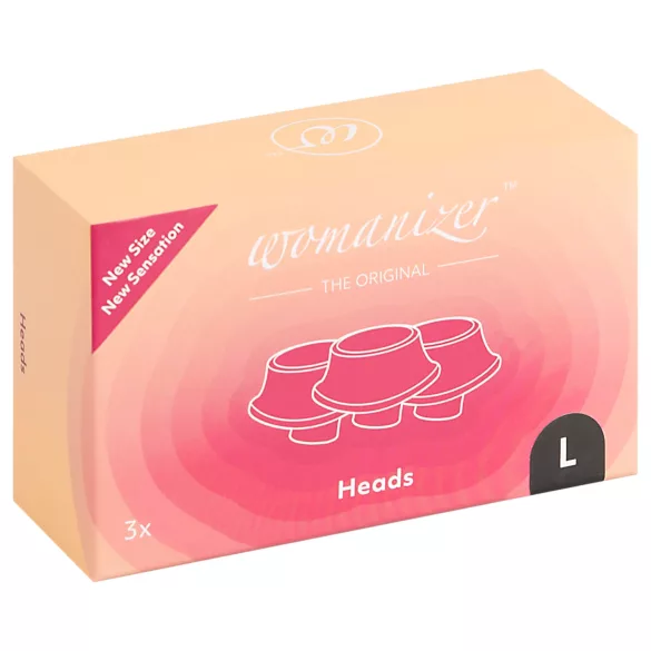 Womanizer L - set de repuestos de cabezales de succión - negro - grande (3 uds)