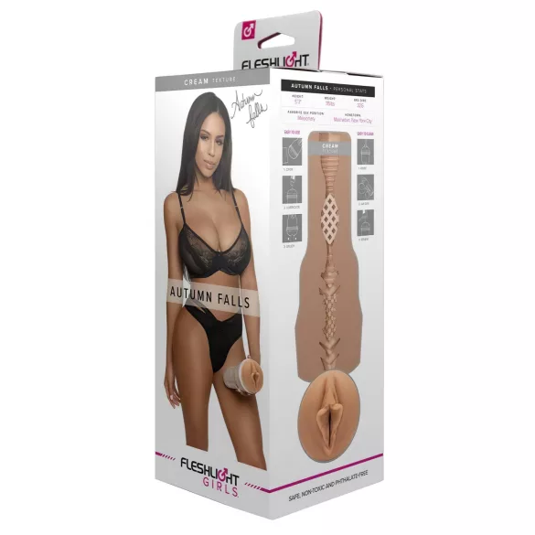 Fleshlight - masturbador vagina realista - color piel crema