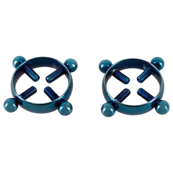 Bad Kitty - joya para pezones con rosca - azul