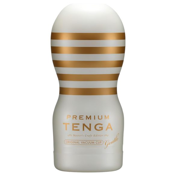 TENGA Premium Gentle - masturbador desechable (blanco)