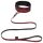 Collar y correa 50 sombras (negro-rojo)
