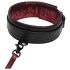 Collar y correa 50 sombras (negro-rojo)
