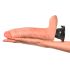 Real Feel Deluxe No.6 - Vibrador realista con testículos (naturaleza)