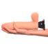Vibrador realista No.9 - con escroto (natural)