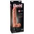 Real Feel Deluxe No.12 - vibrador realista con testículos (natural)