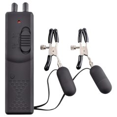 Fetish - pinzas vibradoras para pezones (negras)