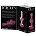 Icicles No. 75 - plug anal corazón - vidrio rosa