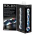 Icicles No. 08 - Doble Consolador de Vidrio Ondulado (Transparente-Azul)