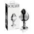 Icicles No. 25 - plug anal de cristal cónico (transparente)