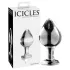 Icicles No. 25 - plug anal de vidrio cónico - transparente