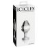Icicles No. 25 - plug anal de cristal cónico (transparente)
