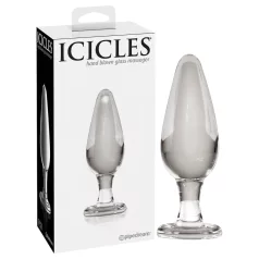 Icicles Nº 26 - plug anal cónico de vidrio (transparente)