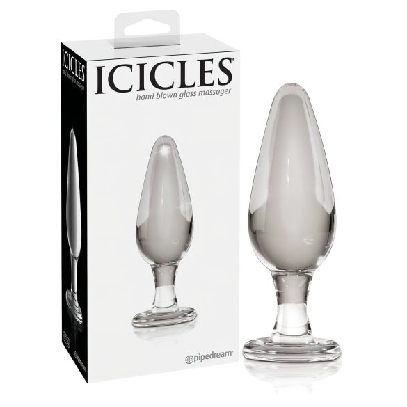 Icicles No. 26 - tapón anal de vidrio cónico (transparente)