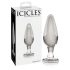 Icicles No. 26 - tapón anal de vidrio cónico (transparente)