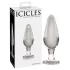 Icicles Nº 26 - plug anal cónico de vidrio (transparente)