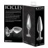 Icicles No. 26 - tapón anal de vidrio cónico (transparente)