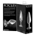 Icicles Nº 26 - plug anal cónico de vidrio (transparente)