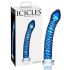 Icicles No. 29 - Dildo de Vidrio Espiral para Pene (Azul)