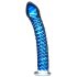 Icicles No. 29 - Dildo de Vidrio Espiral para Pene (Azul)