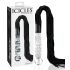 Icicles No. 38 - látigo de cuero y consolador de cristal (transparente-negro)