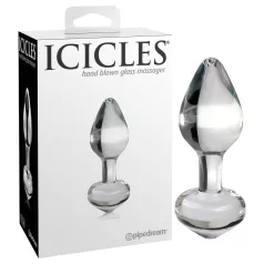 Icicles No. 44 - plug anal cónico - vidrio transparente