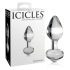 Icicles No. 44 - plug anal de vidrio cónico (transparente)