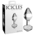 Icicles No. 44 - plug anal cónico - vidrio transparente