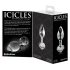 Icicles No. 44 - plug anal de vidrio cónico (transparente)