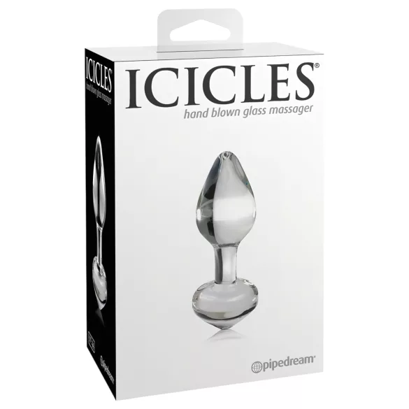 Icicles No. 44 - plug anal cónico - vidrio transparente