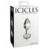 Icicles No. 44 - plug anal de vidrio cónico (transparente)