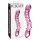 Icicles No. 55 - Consolador de vidrio con doble punta para Punto G (rosa)