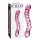 Icicles No. 55 - consolador doble punta - estimulación punto G - vidrio rosa