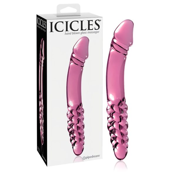 Icicles No. 57 - dildo de vidrio dos extremos (rosa)