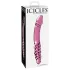 Icicles No. 57 - consolador doble vidrio con forma de pene - rosa