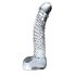 Icicles No. 61 - dildo de vidrio transparente con testículos y pene
