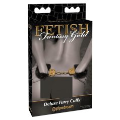 Pipedream Fetish Fantasy Gold - esposas de peluche - negro