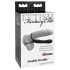 Fetiche Doble Placer – arnés y anillo con dildo (negro)