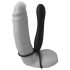 Fetiche Doble Placer – arnés y anillo con dildo (negro)