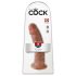 King Cock 9 - realista dildo con ventosa (23cm) - tono oscuro