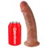 King Cock 9 - Dildo realista con ventosa (23cm) - tono oscuro natural
