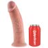 King Cock 10 - gran dildo con ventosa (25cm) - natural