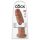 King Cock 10 - gran consolador adhesivo (25cm) - oscuro natural