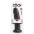 King Cock 10 - dildo con ventosa (25cm) - negro