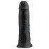 King Cock 10 - dildo con ventosa (25cm) - negro
