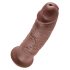King Cock 10 - gran consolador con ventosa (25cm) - marrón