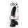 King Cock 9 - gran consolador con ventosa y testículos (23cm) - negro